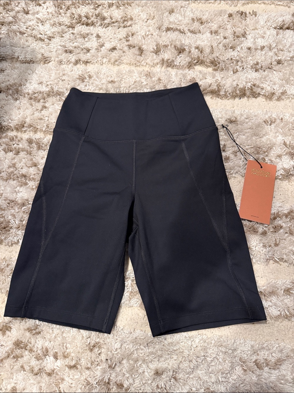 girlfriend collective Black High-Rise Bike Shorts